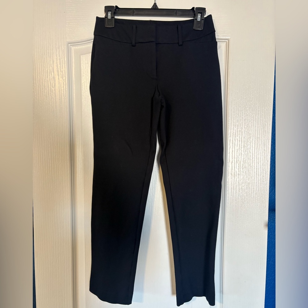 Lot of 3 Ann Taylor 0Petite Trousers in Black, Dark Green & Maroon